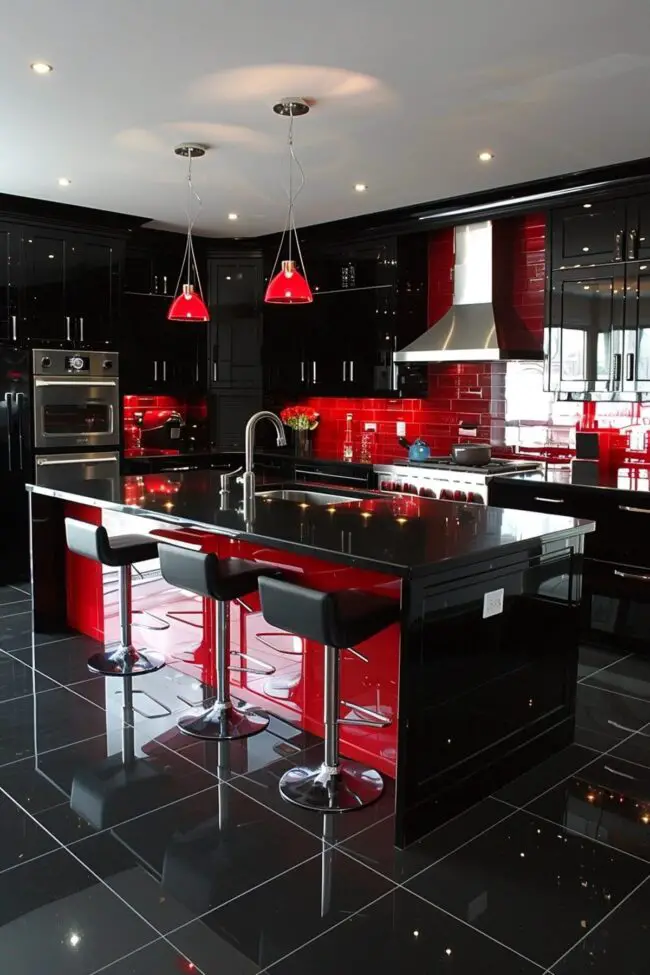 Striking Black and White Kitchen Styles