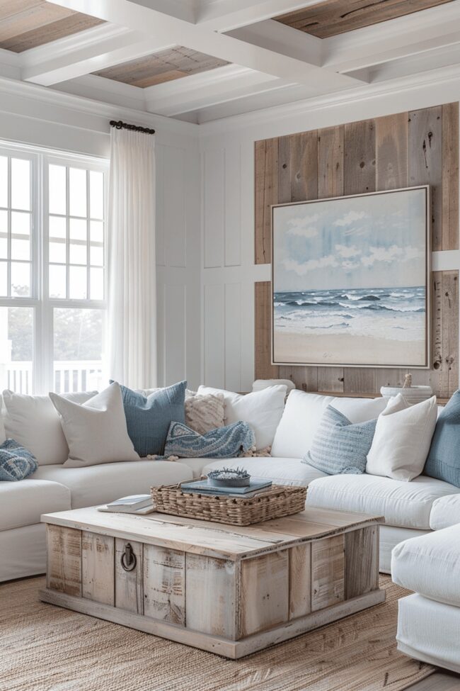 Charming Coastal Retreat Lounge Design