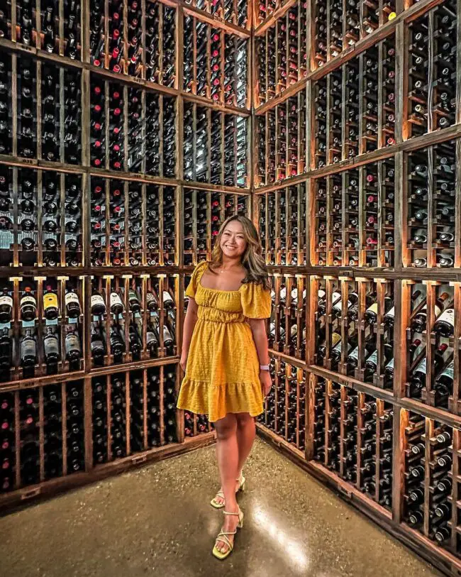 Cozy Wine Cellar with Ambient Lighting