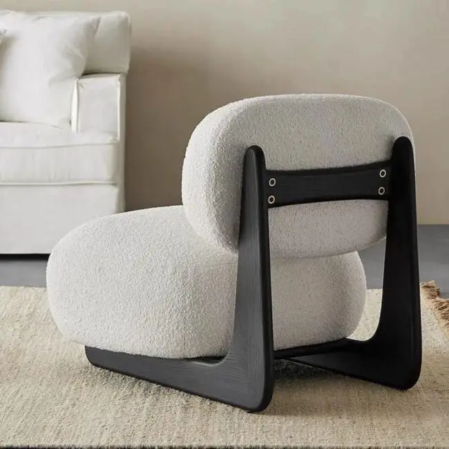 Sherpa Chic Modern Rocking Chair