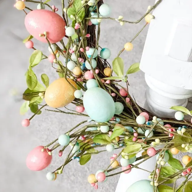 Charming Pastel Wreath with Berries