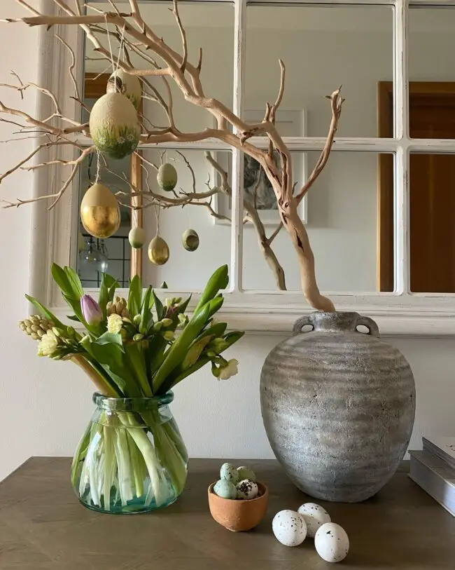 Neutral Tones for a Chic Easter Tree