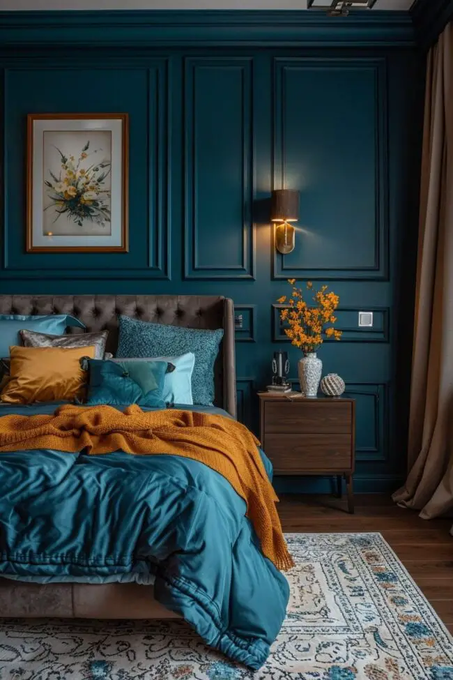 Mysterious Teal Retreat Room