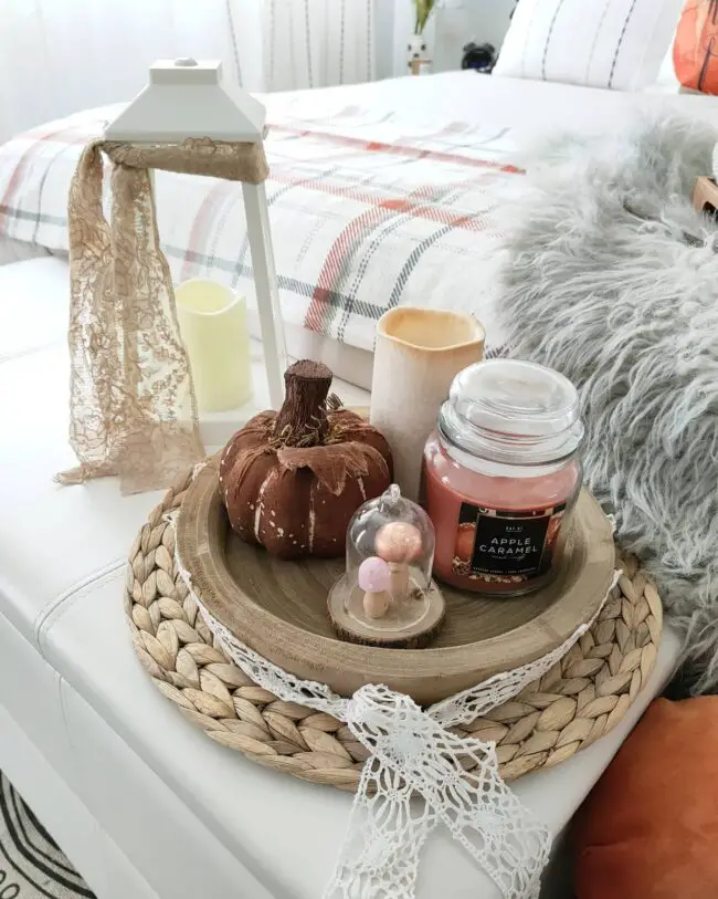 Elegant Fall Tray Display