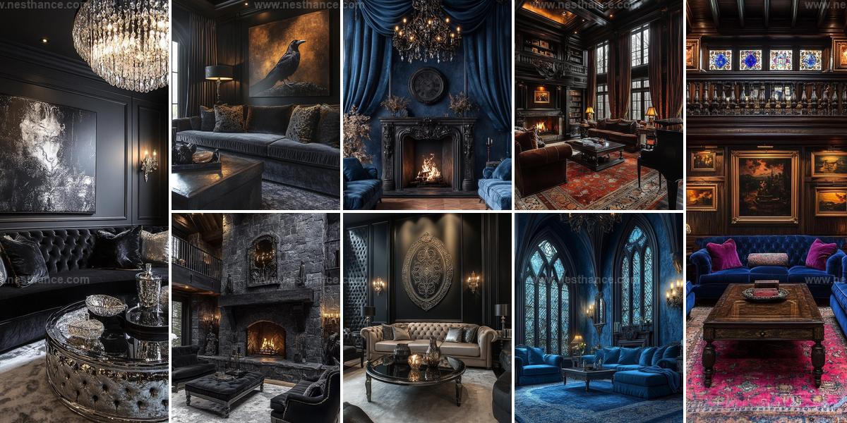 Best Western Gothic Living Room Ideas