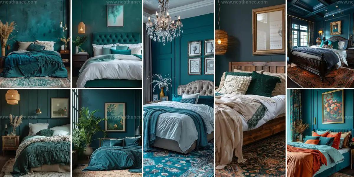 Top Dark Teal Bedroom Ideas